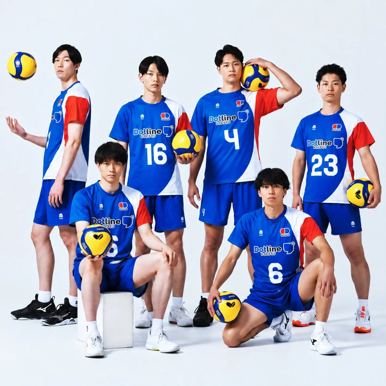 千葉ドットのバレーボール選手たち