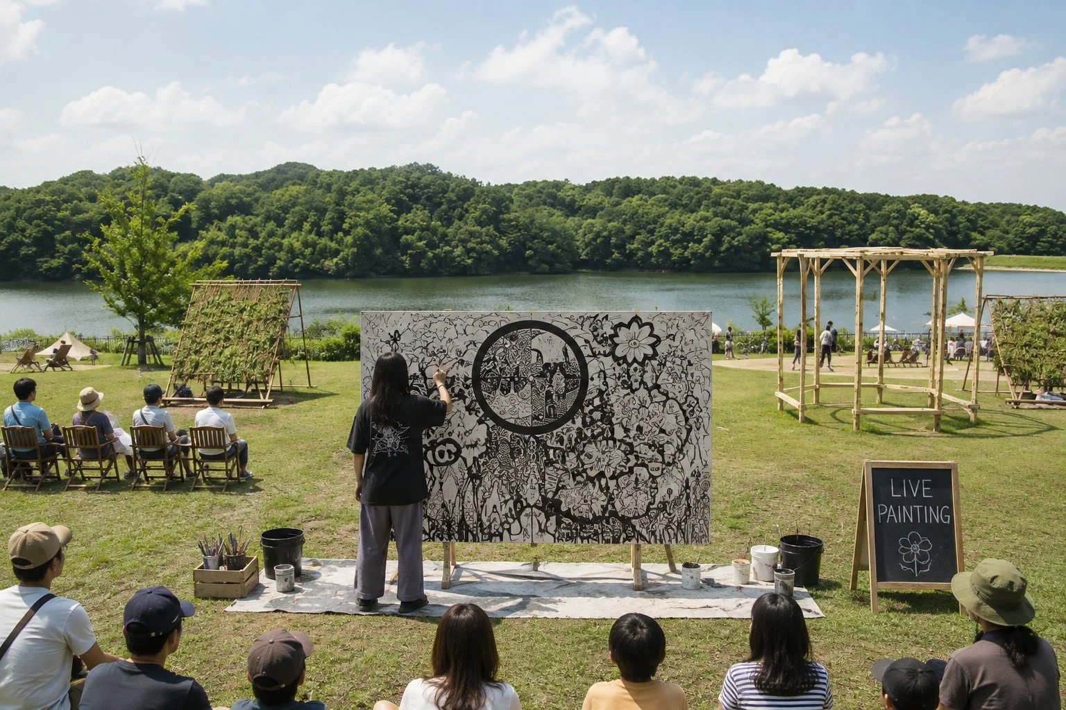 ライブペインティングのイメージ